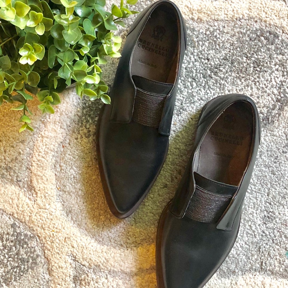 Brunello Cucinelli Leather Loafers